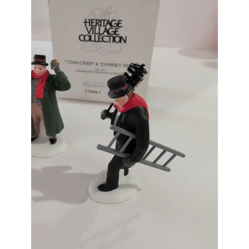 Dept 56,Heritage Village Accessories - Town Crier &‎ Chimney Sweep #5569-7